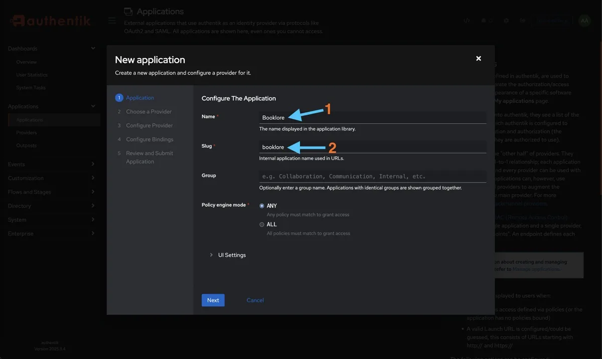 Application Configuration