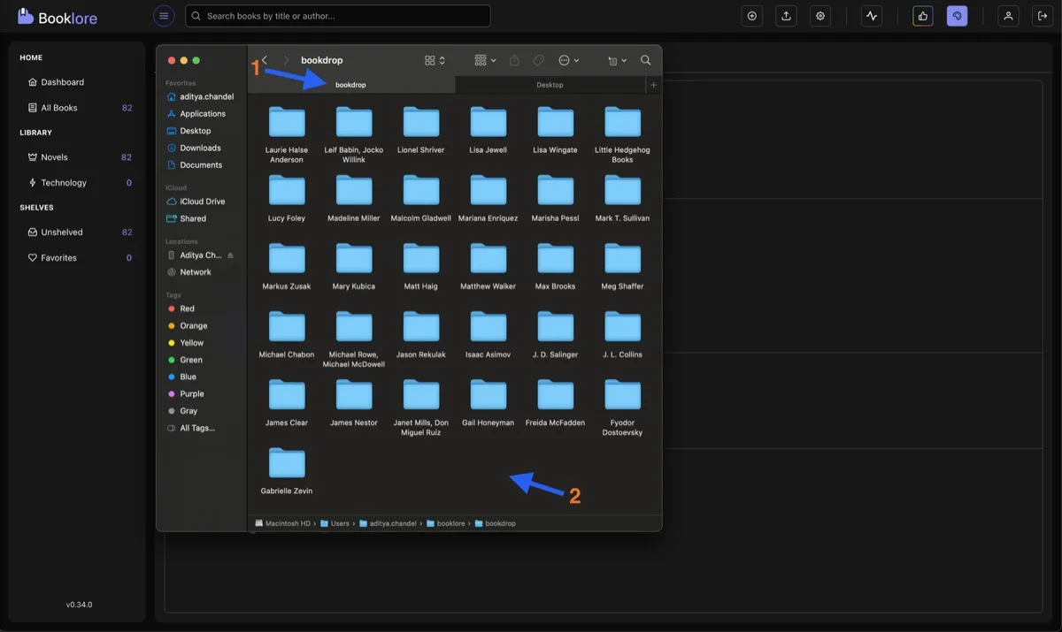 Bookdrop Folder