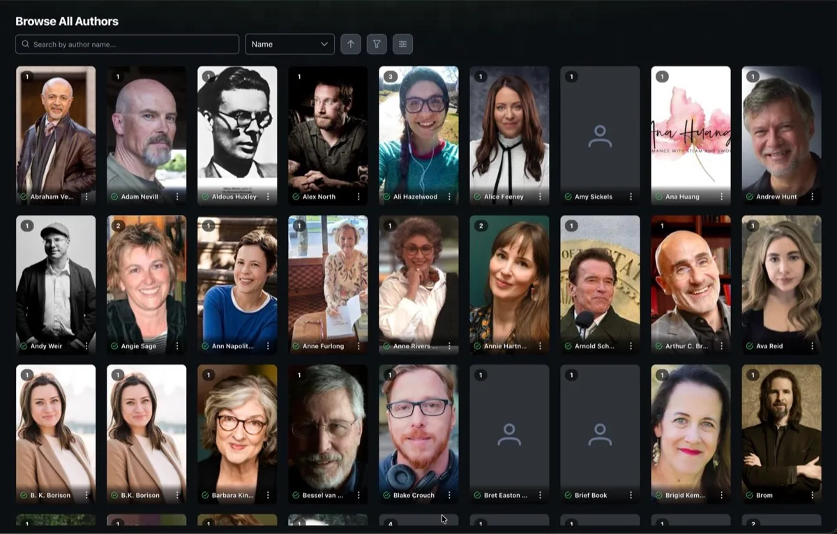 Browse All Authors