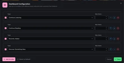 Dashboard Configuration