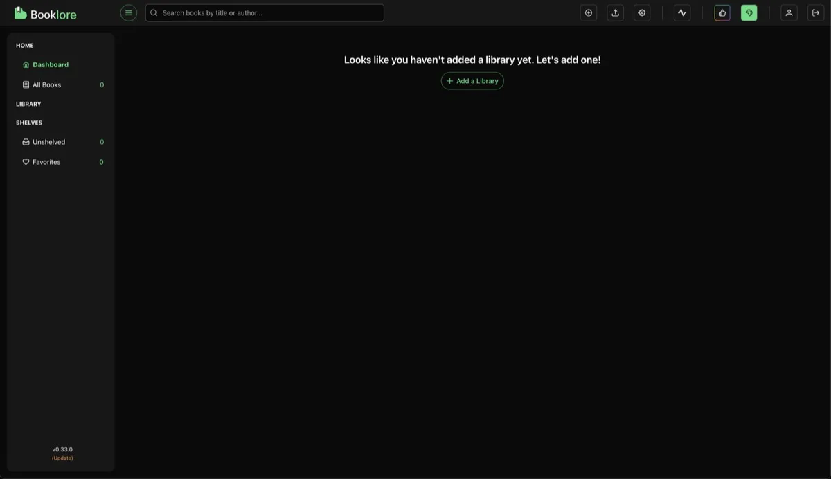 Empty Dashboard
