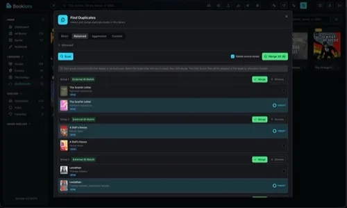 Find Duplicates Dialog