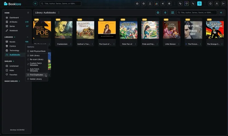 Library Context Menu