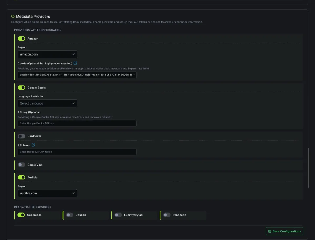 Metadata Providers