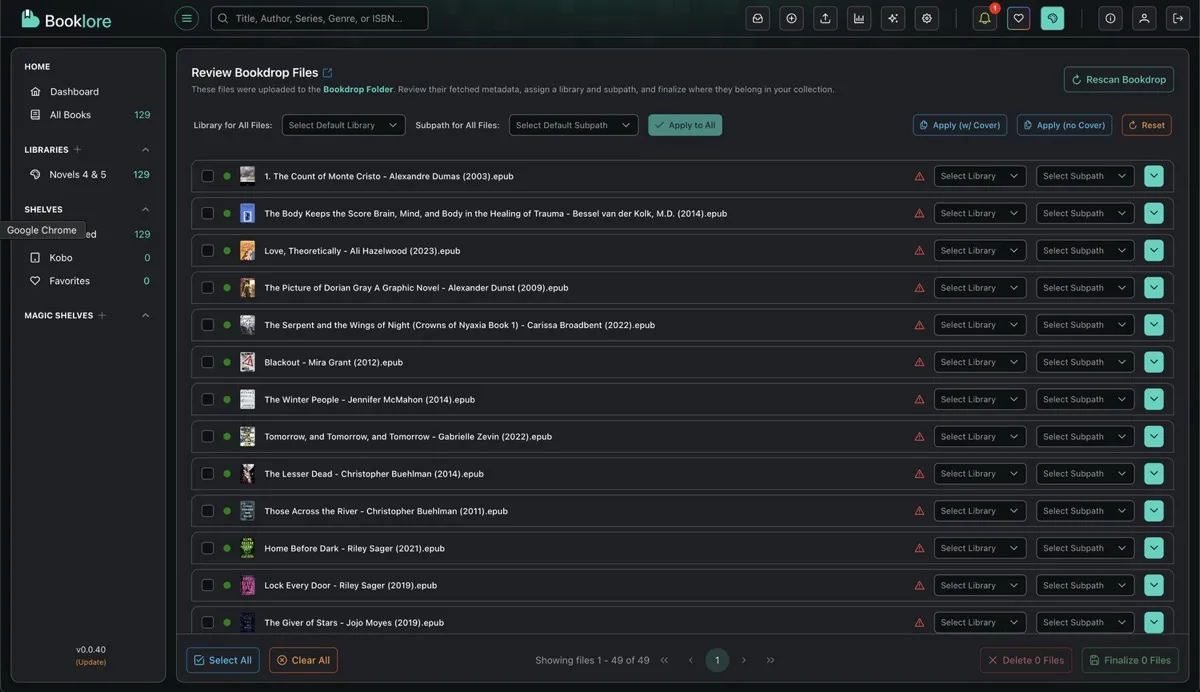 Bookdrop Processing