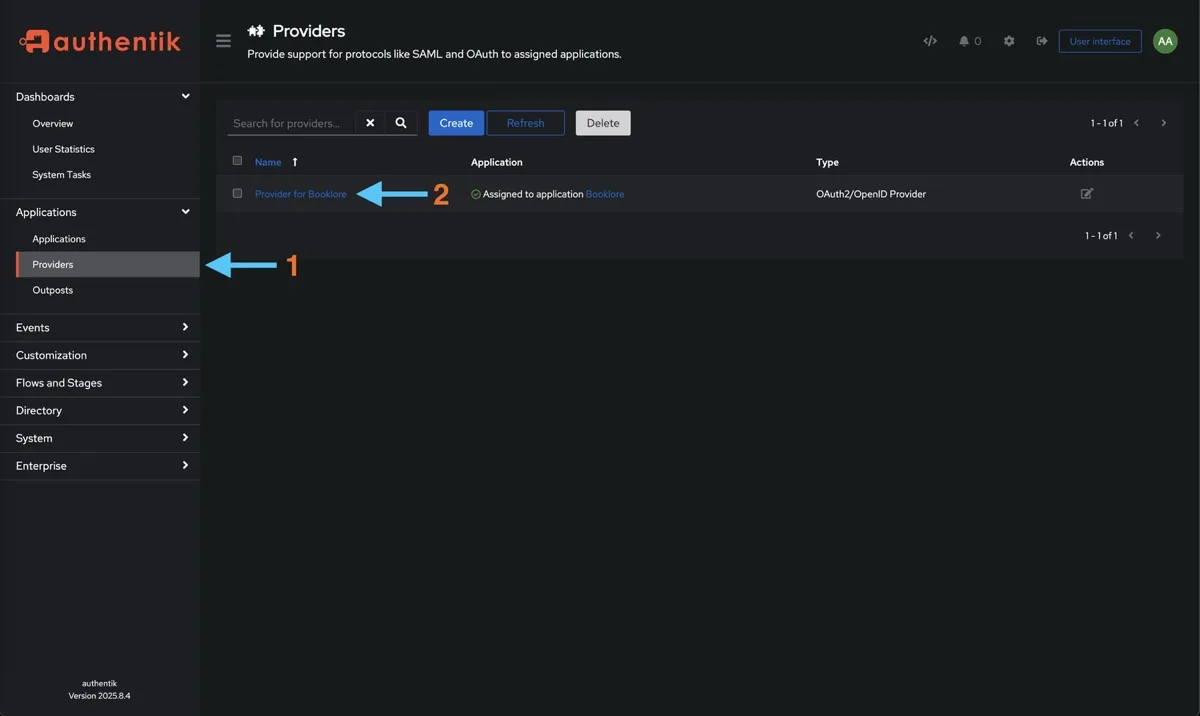 Provider List