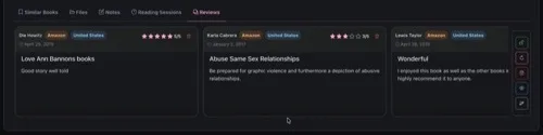 Reviews Tab