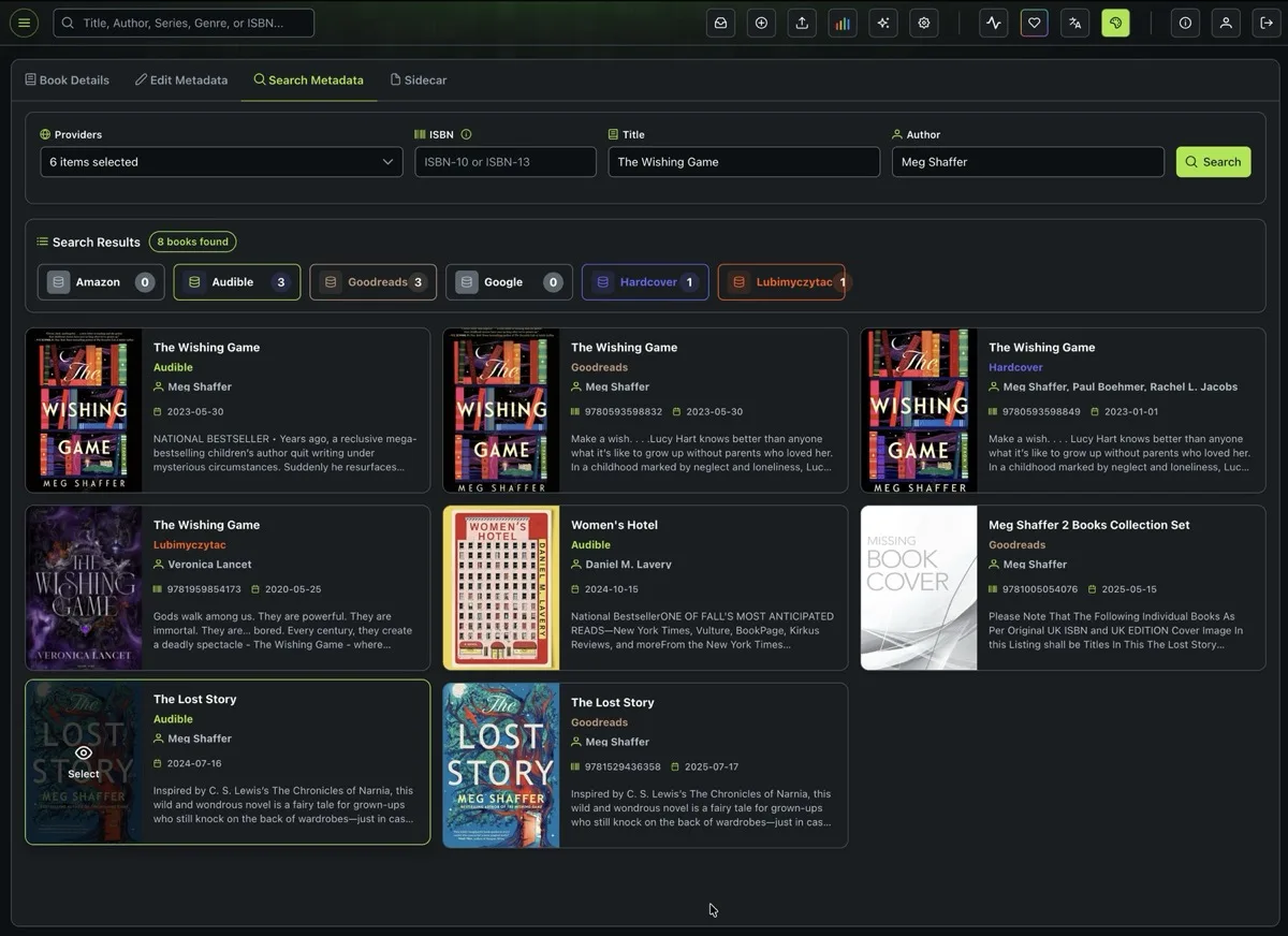 Search Metadata
