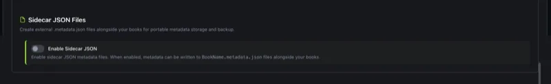 Sidecar JSON Files