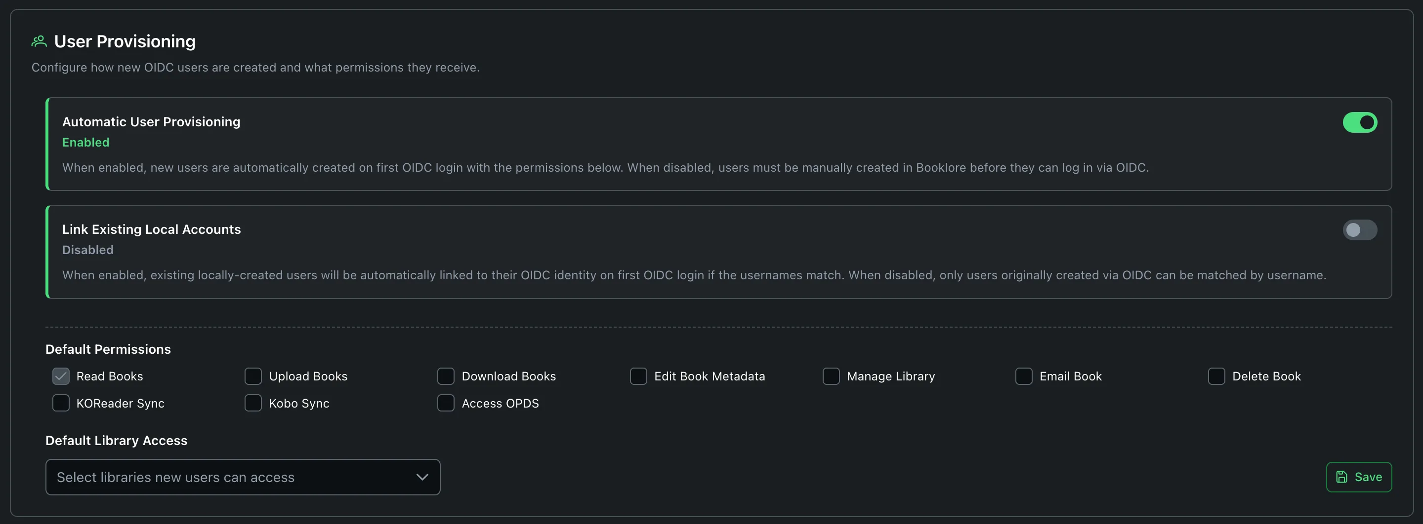 User Provisioning